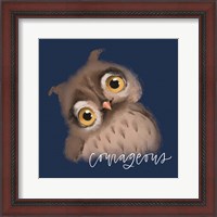 Framed Courageous Owl