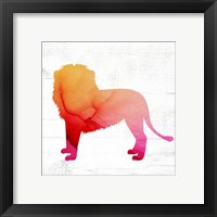 Framed 'Lion' border=