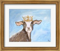 Framed 'Queen Goat' border=