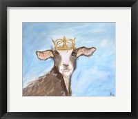 Framed 'Queen Goat' border=