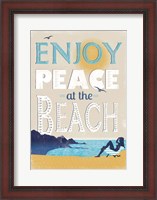 Framed Peace at the Beach