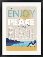 Framed Peace at the Beach