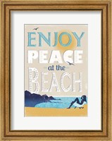 Framed Peace at the Beach