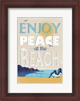 Framed Peace at the Beach