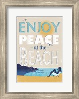 Framed Peace at the Beach