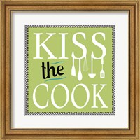 Framed 'Kiss the Cook' border=