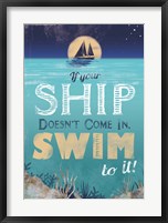 Framed Swim to Your Ship