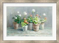 Framed Farmhouse Geraniums