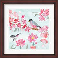 Framed Flowers and Feathers IV