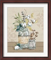 Framed Cotton Bouquet III