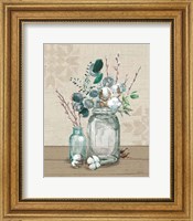 Framed Cotton Bouquet II