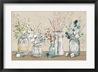 Framed Cotton Bouquet I