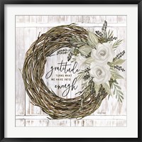 Framed Gratitude Wreath
