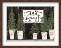 Framed Farm Fresh Christmas Trees
