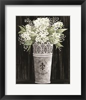 Framed 'Punched Tin Floral I' border=