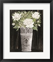 Framed 'Punched Tin Floral III' border=