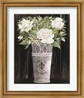 Framed 'Punched Tin Floral III' border=