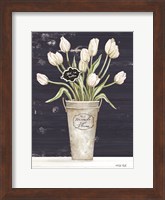 Framed Tulips on Navy I