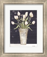 Framed Tulips on Navy I