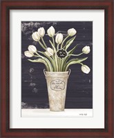 Framed Tulips on Navy II