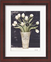 Framed Tulips on Navy II