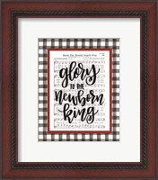 Framed 'Glory to the Newborn King' border=