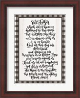 Framed Lord's Prayer