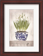 Framed Blue and White Daffodils II