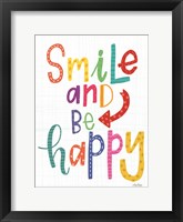 Framed Smile and Be Happy