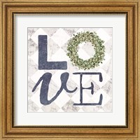 Framed Love with Eucalyptus Wreath III