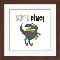 Framed 'Super Dino' border=
