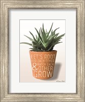 Framed Succulent Watch Each Other Grow