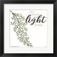 Framed Let Your Light Shine