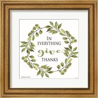 Framed In Everything Give Thanks Wreath
