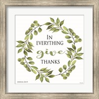 Framed In Everything Give Thanks Wreath