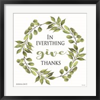 Framed In Everything Give Thanks Wreath