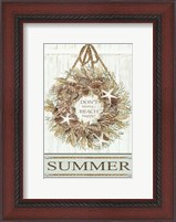 Framed Summer Beach Wreath