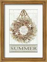 Framed Summer Beach Wreath
