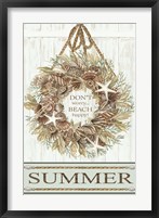 Framed Summer Beach Wreath