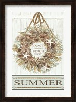 Framed Summer Beach Wreath