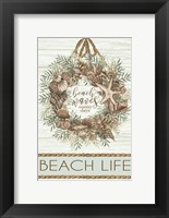 Framed Beach Waves Wreath