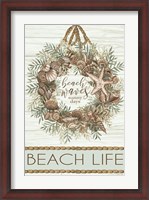Framed Beach Waves Wreath