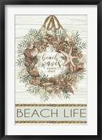 Framed Beach Waves Wreath