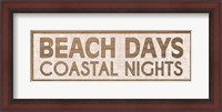 Framed Beach Days Coastal Nights I