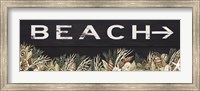 Framed Beach Sign