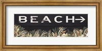 Framed Beach Sign