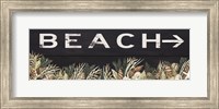 Framed Beach Sign