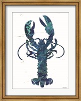 Framed Bright Lobster Blue