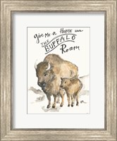 Framed Buffalo Roam