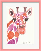 Framed Giraffe Named Liz